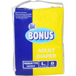 SM Bonus Adult Diaper Large | 8s