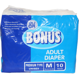 SM Bonus Adult Diaper Medium | 10s