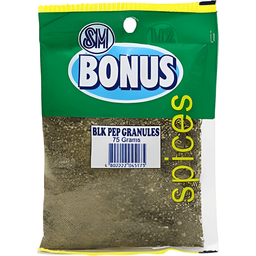 SM Bonus Spices Black Pepper Granules | 75g
