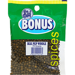 SM Bonus Spices Black Pepper Whole | 75g