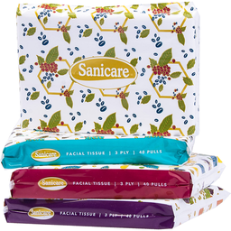 Sanicare Facial Tissue 3 ply | 40 pulls