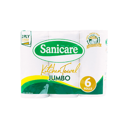 Sanicare Kitchen Towel Jumbo 2ply | 6s