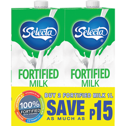 Selecta Fortified Milk | 1L x 2pcs
