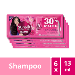 Sunsilk Shampoo Smooth & Manageable | 13ml x 6s