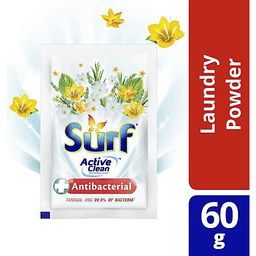 Surf Antibacterial Laundry Powder Detergent | 60G Sachet