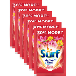 Surf Cherry Blossom Laundry Powder Detergent | 65g x 6s
