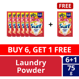 Surf Detergent Powder Cherry Blossom | 65/70g x 6+1