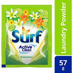 Surf Kalamansi Laundry Powder Detergen | 57g Sachet