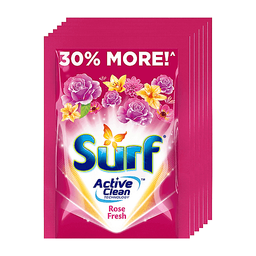 Surf Rose Fresh Detergent Powder | 65g x 6s