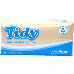Tidy Inter-Folded Paper Towel Brown | 175 Sheets