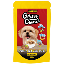Topbreed Gravy Chunks Chicken and Liver | 130g