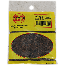 Twin M Spices Whole Black Pepper | 50g