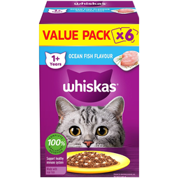 Whiskas Adult Ocean Fish Value Pack 5+1 | 80g
