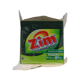 Zim Cleaning Pads Scrub Sponge Jr. (Tipid Size) | 1s