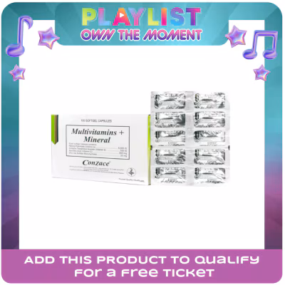 CONZACE Multivitamins + Mineral 1 Softget Capsule (sold per piece)