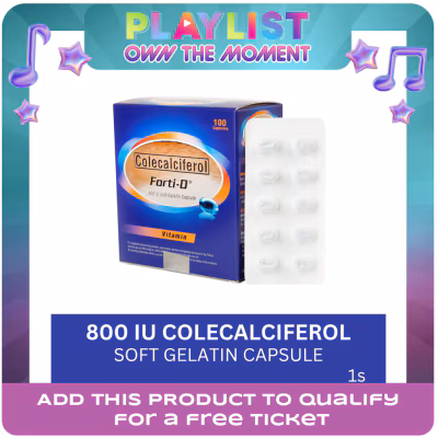 FORTI D FORTI D Colecalciferol 800IU Sold Per Piece (sold per piece)