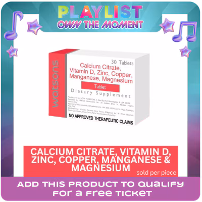 WATSONS GENERICS Calcium Citrate + Vitamin D + Zinc + Copper + Manganese + Magnesium 1 Tablet