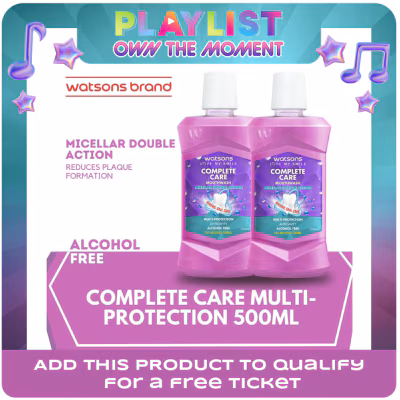 WATSONS 10in1 Alcohol-Free Mouthwash 500ml