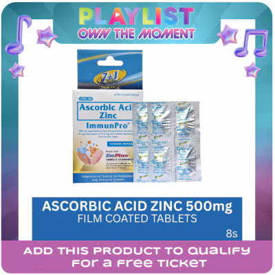 IMMUNPRO IMMUNPRO Sodium Ascorbate Zinc Film Coated Tablets 500mg 7+1 Pack