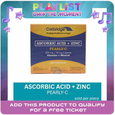 PEARLY C PEARLY C Sodium Ascorbate 500mg + Zinc 10mg Sold Per Piece