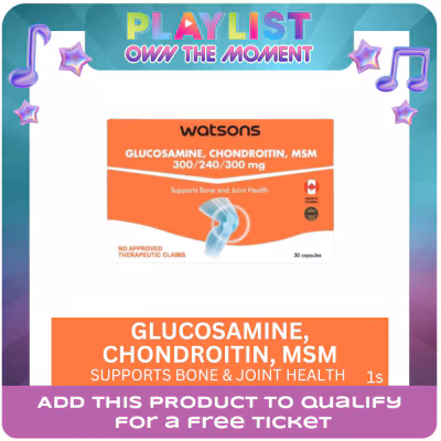 WATSONS GENERICS WATSONS GENERICS Glucosamine, Chondroitin, MSM 300/240/300mg (Sold Per Piece)