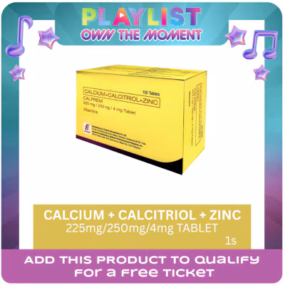 CALPREM Calcium as carbonate + Calcitriol + Zinc (as picolinate) 1 tablet