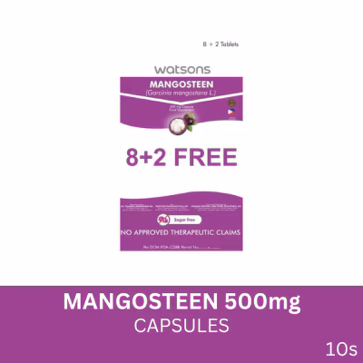 WATSONS GENERICS WATSONS Mangosteen 500mg 8 + 2 Capsules