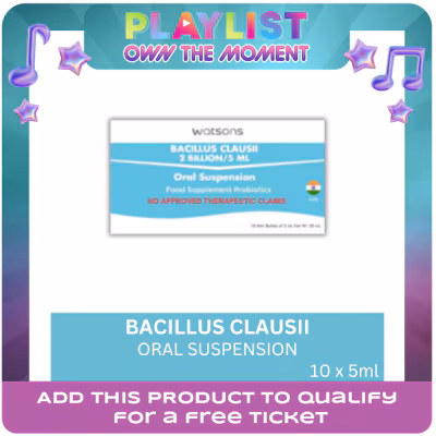 WATSONS GENERICS WATSONS GENERIC Bacillus Clausii 2Billion 5ml Oral Suspension [Digestive detox]