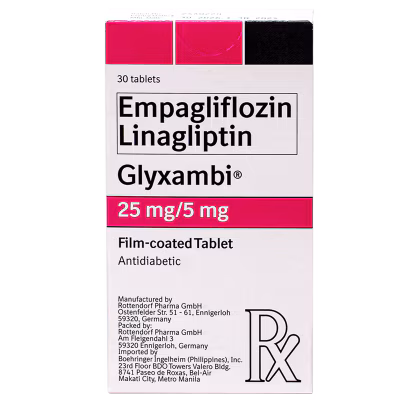 GLYXAMBI Empagliflozin + Linagliptin 25mg/5mg 1 Filmcoated Tablet [PRESCRIPTION REQUIRED]