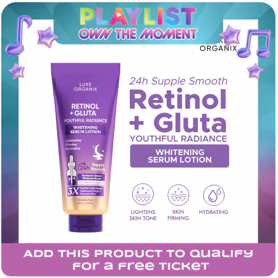 LUXE ORGANIX Retinol + Gluta Whitening Serum Lotion 350ml