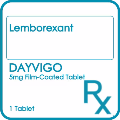DAYVIGO DAYVIGO 5mg Film Coated Tablet Sold Per Piece [PRESCRIPTION REQUIRED]