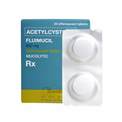 FLUIMUCIL Fluimucil NAcetylcysteine 600mg 1 Effervescent Tablet [PRESCRIPTION REQUIRED]