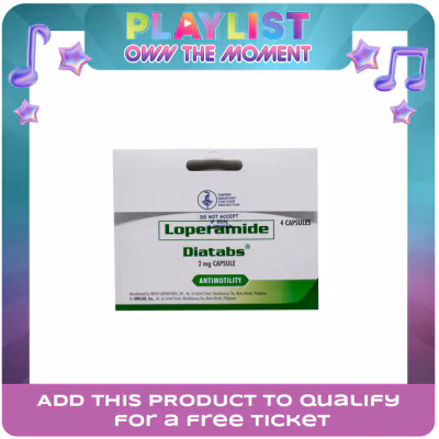 DIATABS Loperamide Capsule 2mg X 4 Pack