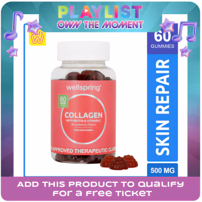 WELLSPRING WELLSPRING Colla Vitamin C Biotin Gum x 60 Gummies