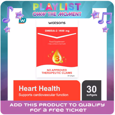 WATSONS GENERICS WATSONS GENERICS WATSONS GENERICS Omega 3 Softgel Capsule 1400mg Sold Per Piece