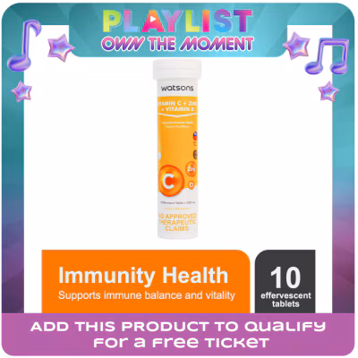Vitamin C + Zinc + Vitamin D 2500mg per Effervescent Tablet
